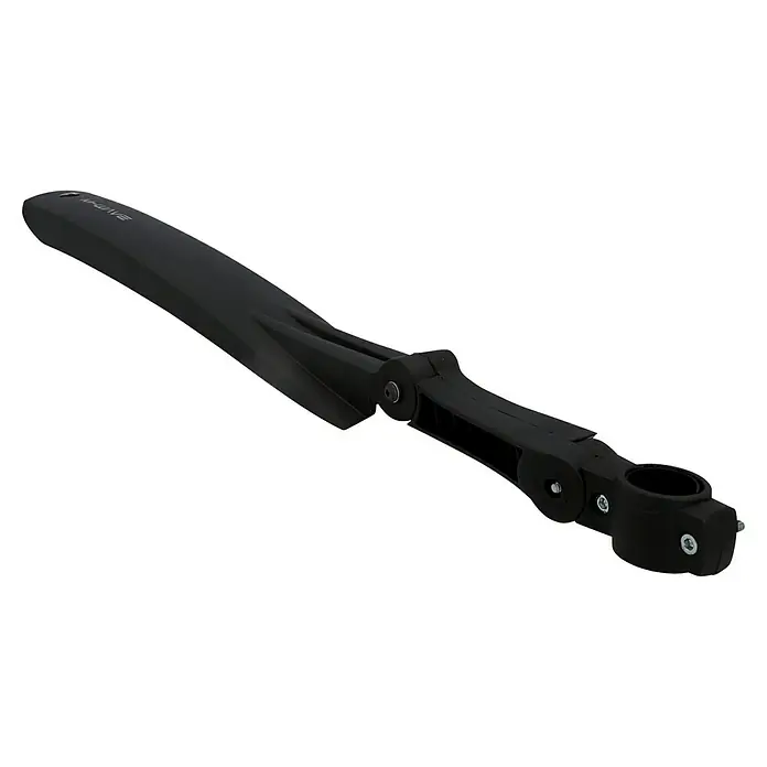 Fischer Spritzschutz - Passend für: 20" - 29" Laufräder - Schwarzer M-Wave Fahrradkotflügel zur Montage am Fahrradrahmen, ideal für Fahrten bei nassem Wetter.