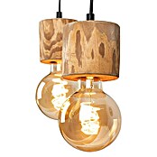 Spotlight Pendelleuchte Trabo Pino (60 W, L x B x H: 70 x 8 x 140 cm, Braun/Gebeizte Kiefer, Holz, E27, 3 Stk.) | BAUHAUS