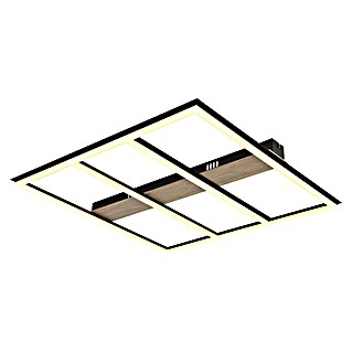 Globo LED stropna svjetiljka Froomy (48 W, D x Š x V: 60 x 60 x 5,5 cm, Smeđa, Topla bijela)
