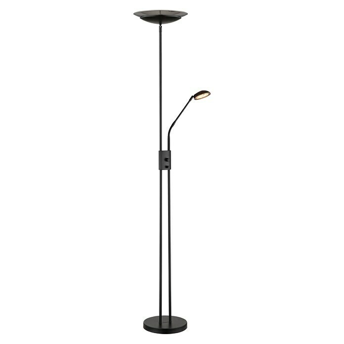 Globo LED-Deckenfluter Ganina (18,5 W, Höhe: 178,5 cm, Schwarz, Warmweiß) | BAUHAUS