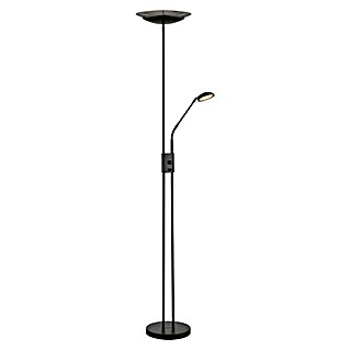 Globo Lámpara de suelo LED Ganina (18,5 W, Altura: 178,5 cm, Negro, Blanco cálido)