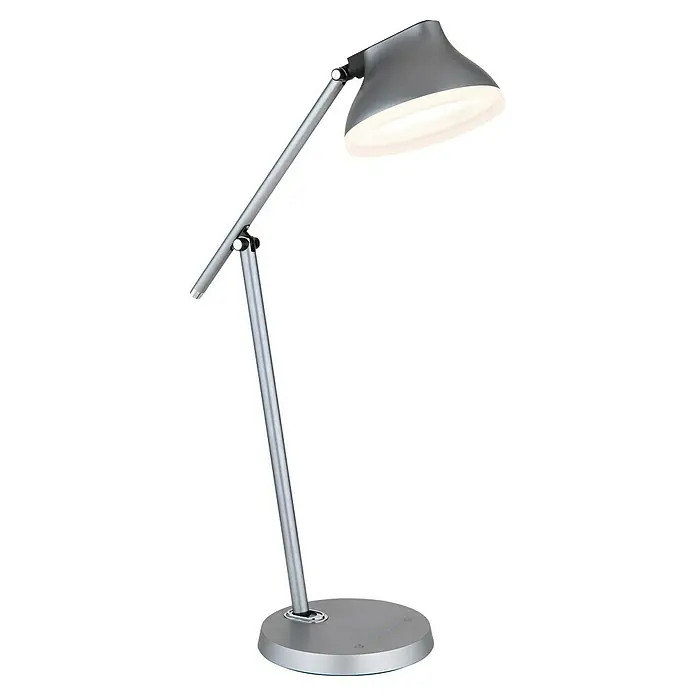 Globo LED-Tischleuchte Halvar - L x B x H: 43,2 x 17,8 x 75,8 cm, 8 W - Moderne, graue Schreibtischleuchte mit LED-Beleuchtung, ideal für Arbeitsbereiche. Die Lampe bietet einstellbares Licht und flexibles Design.