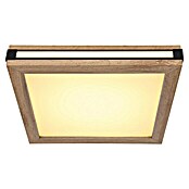 Globo LED-Deckenleuchte Carla (12 W, Warmweiß, Holzoptik, L x B x H: 30 x 30 x 7,5 cm) | BAUHAUS