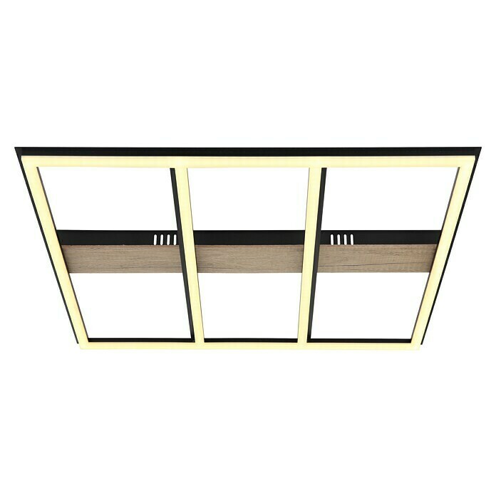 LED-Deckenleuchte Froomy (48 W, L x B x H: 60 x 60 x 5,5 cm, Holzoptik, Warmweiß) | BAUHAUS