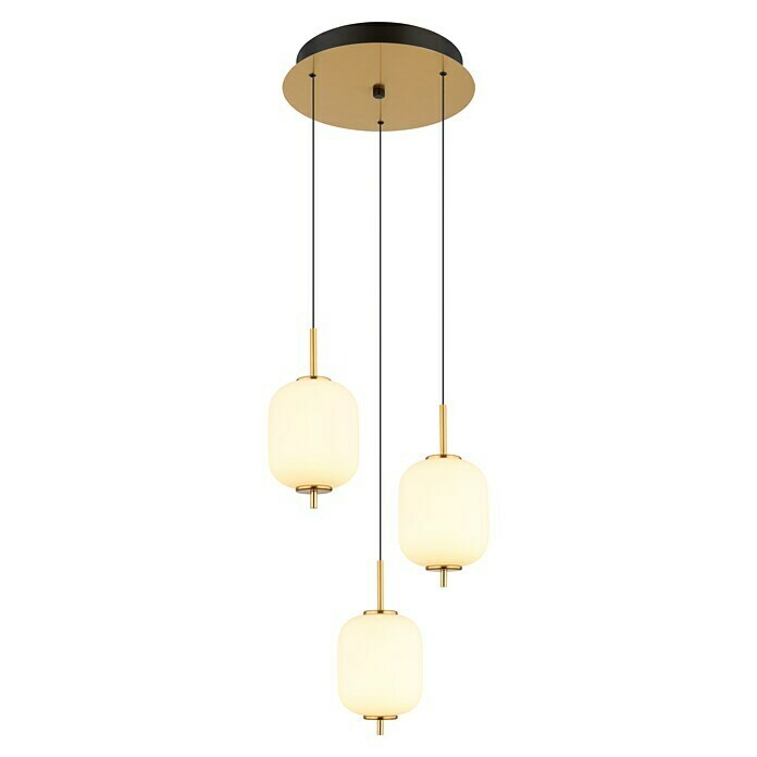 Globo LED-Pendelleuchte Ewald (20 W, Warmweiß, Weiß, Ø x H: 37,5 x 220 cm, 3 Stk.) | BAUHAUS