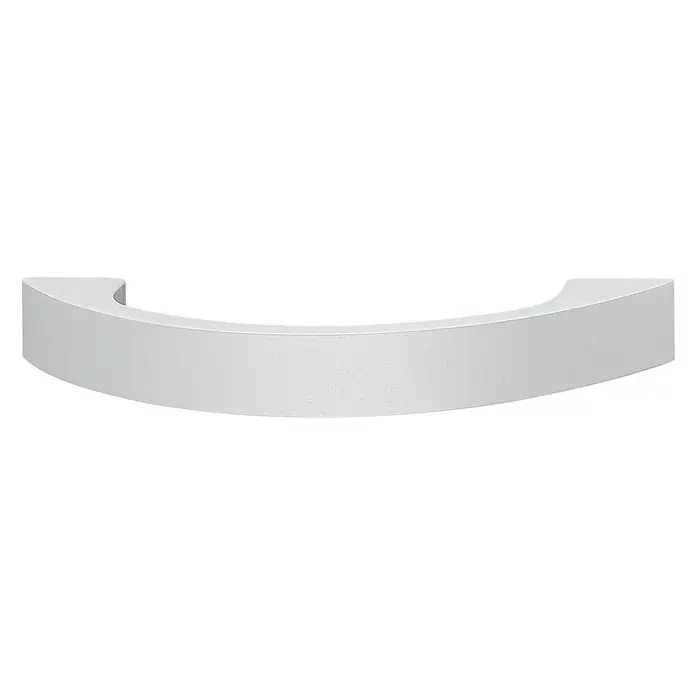 Häfele Möbelgriff - Typ Möbelgriff: Bügel, L x B x H: 123 x 30 x 15 mm, Aluminium - Ein stilvoller, silberfarbener Möbelgriff in Bogenform. Perfekt für moderne Möbel und Schubladen. Das elegante Design wertet jede Einrichtung auf.