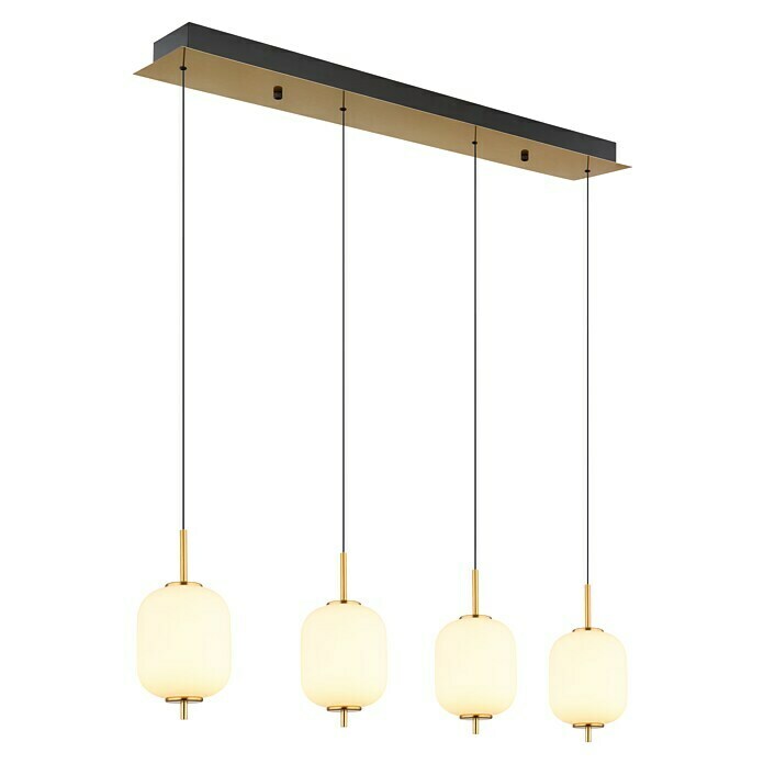 Globo LED-Pendelleuchte Ewald (20 W, Warmweiß, Weiß, Ø x H: 13,5 x 220 cm, 4 Stk.) | BAUHAUS