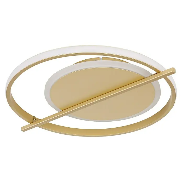 Globo LED-Deckenleuchte Reball - 36 W, Gold, Warmweiß, L x B x H: 40 x 36 x 5 cm, Rund - Goldene LED-Deckenleuchte mit modernem Design. Die Leuchte bietet eine stilvolle und energieeffiziente Beleuchtung für jeden Raum.