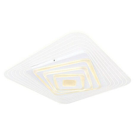 Globo LED-Deckenleuchte Jocely (40 W, Weiß, Mehrfarbig, L x B x H: 50 x 50 x 6,5 cm)