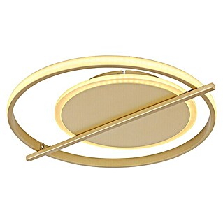 Globo LED-Deckenleuchte Reball (36 W, Gold, Warmweiß, L x B x H: 40 x 36 x 5 cm, Rund)