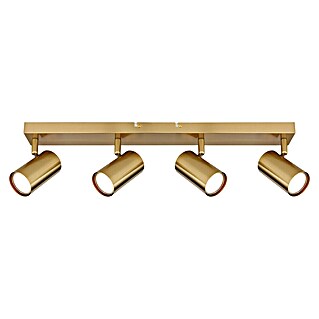 Globo Robby Deckenstrahler Robby (35 W, L x B x H: 55,5 x 6 x 13,5 cm, Gold, Anzahl Leuchtmittel: 4 Stk.)