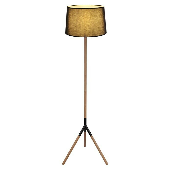 Globo Kikki Stehleuchte (40 W, Holz, Ø x H: 48 x 160 cm, E27, 1 Stk.) | BAUHAUS