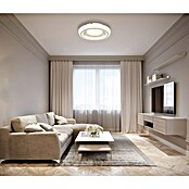 Globo Okrugla stropna LED svjetiljka Sharper  (36 W, Bijela, Topla bijela, Ø x V: 400 x 85 mm) | BAUHAUS
