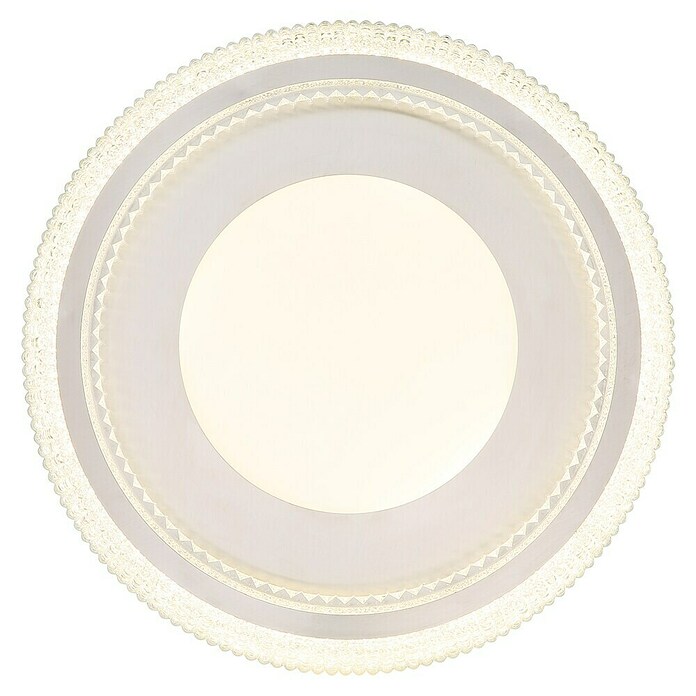 Globo Okrugla stropna LED svjetiljka Sharper  (36 W, Bijela, Topla bijela, Ø x V: 400 x 85 mm) | BAUHAUS