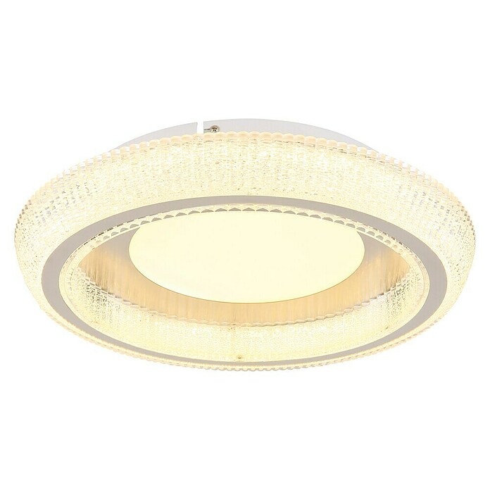 Globo Okrugla stropna LED svjetiljka Sharper  (36 W, Bijela, Topla bijela, Ø x V: 400 x 85 mm) | BAUHAUS