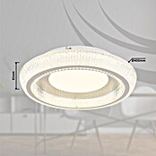 Globo Okrugla stropna LED svjetiljka Sharper  (36 W, Bijela, Topla bijela, Ø x V: 400 x 85 mm) | BAUHAUS