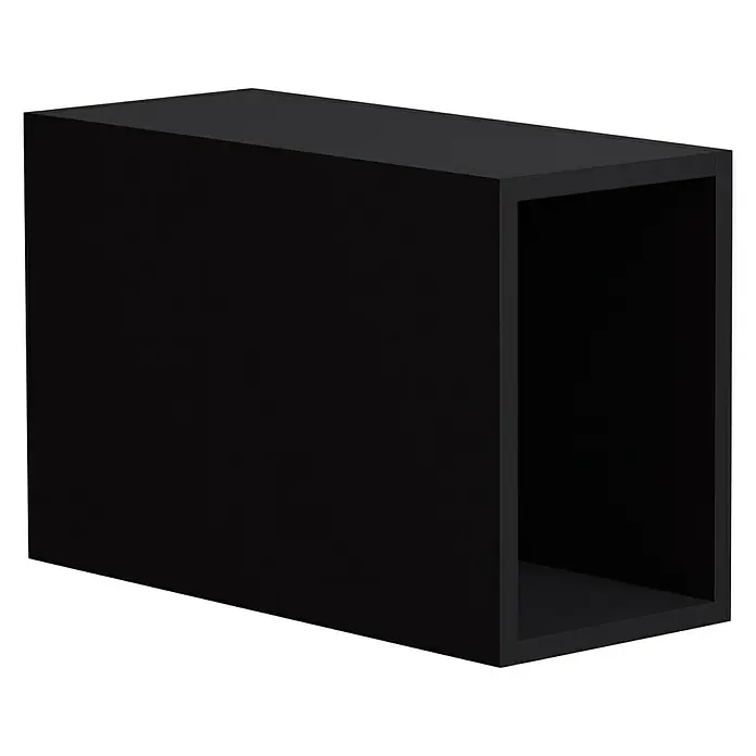 Camargue Espacio Unterschrankregal - 20 x 46 x 30 cm, Anthrazit - Schwarzer quaderförmiger Regaleinsatz aus Holz für die stilvolle Aufbewahrung von Büchern und Dekorationen. Praktisch und dekorativ.