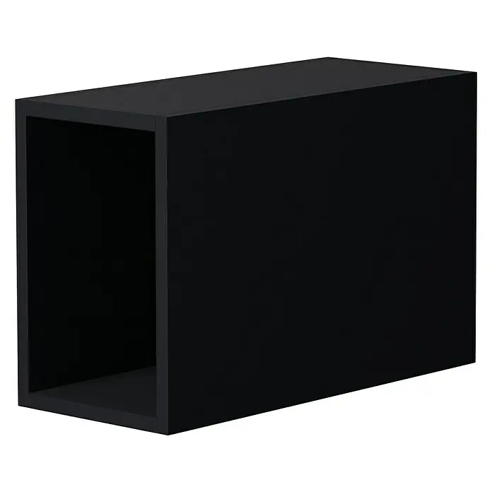 Camargue Espacio Unterschrankregal - 20 x 46 x 30 cm, Anthrazit - Schwarzes Regalmodul zur Wandmontage oder als freistehende Aufbewahrung. Modernes Design für Wohnzimmer, Büro oder Schlafzimmer.
