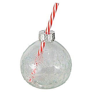 Trinkglas Partybecher Julia (Glas, Rot/Transparent)