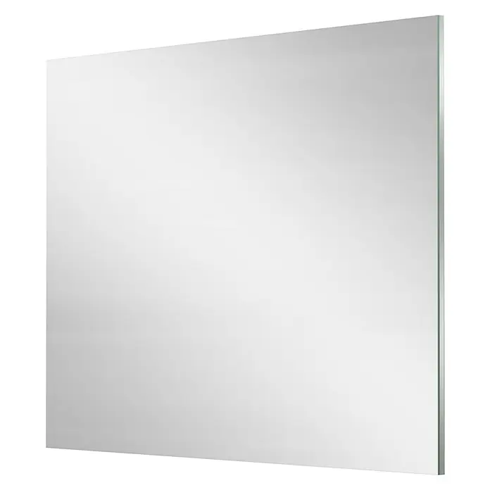Camargue Espacio Spiegel - 120 x 90 cm, Eckig - Quadratischer Spiegel ohne Rahmen. Der Spiegel hat eine glatte Oberfläche und klare Linien, perfekt für moderne Badezimmerdesigns.