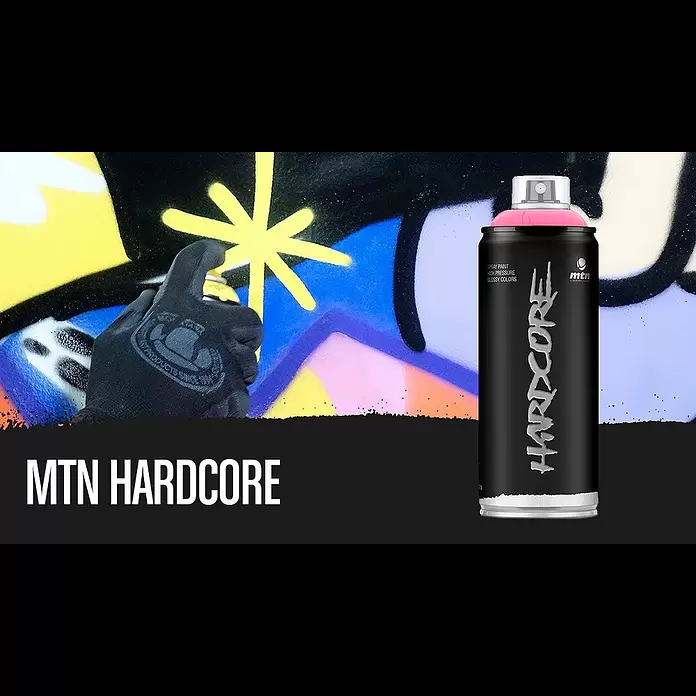 mtn Pintura decorativa en spray Hardcore - Rojo, Brillante, 400 ml - MTN Hardcore