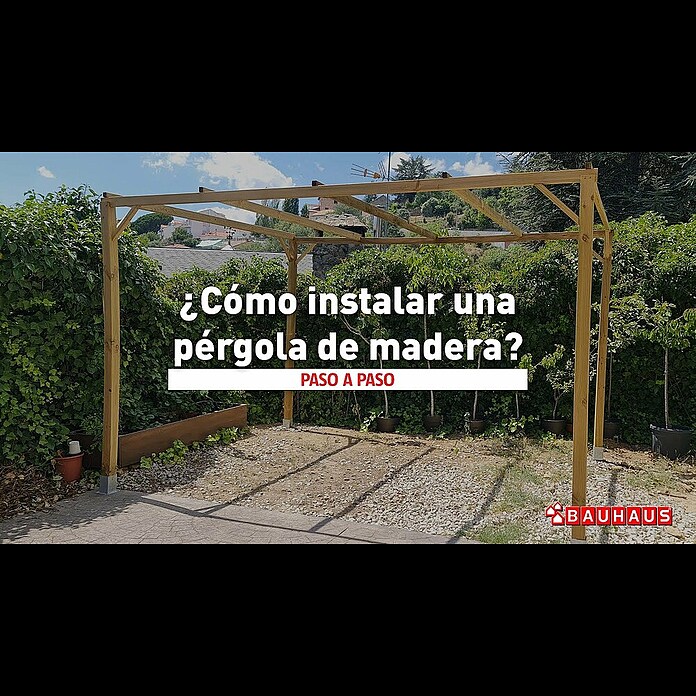 Pérgola Eco (L x An x Al: 300 x 300 x 250 cm, Natural) | BAUHAUS