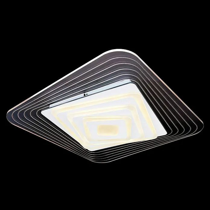 Globo LED-Deckenleuchte Jocely - 40 W, Weiß, Mehrfarbig, L x B x H: 50 x 50 x 6,5 cm - Moderne LED-Deckenleuchte mit quadratischem Design und warmweißem Licht, ideal für stilvolle Innenräume.