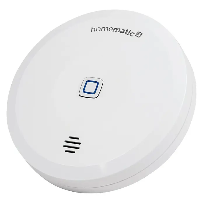 Homematic IP Wassersensor HmIP-SWD - Weiß, Ø x H: 8 x 3 cm, Batteriebetrieben - Homematic IP Rauchmelder: Zuverlässiger Schutz mit präziser Raucherkennung und einfacher Bedienung für ein sicheres Zuhause.