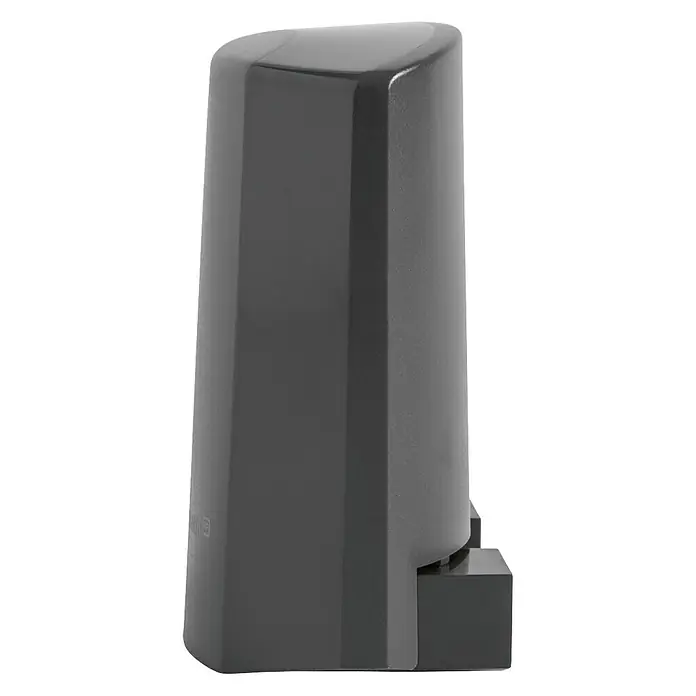Homematic IP Funk-Temperatursensor HmIP-STHO-A - Anthrazit, 5,9 x 8,2 x 4,1 cm, Batteriebetrieben, IP44 - Abbildung eines modernen, grauen Antennendesigns mit glatten Oberflächen und einer minimalistischen Form für verbesserten Empfang.