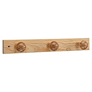 Inofix Perchero 3773 (L x An x Al: 36 x 5 x 7,1 cm, Número de ganchos: 3 ud., Natural)