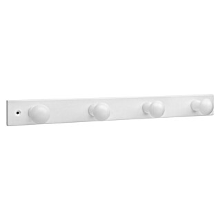 Inofix Perchero 3774 (L x An x Al: 48,8 x 5 x 7,1 cm, Número de ganchos: 4 ud., Blanco)