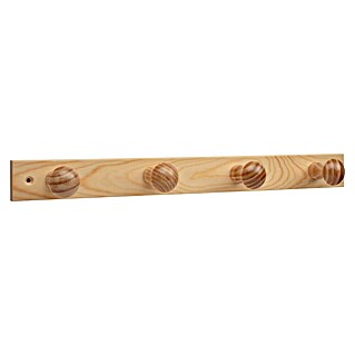 Inofix Perchero 3774 (L x An x Al: 48,8 x 5 x 7,1 cm, Número de ganchos: 4 ud., Natural)