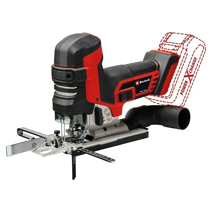 Einhell Professional PXC 18V Sierra de calar a batería con acción pendular TP-JST 18/135 Li BL - 18 V, Iones de litio, Sin batería - Sierra de calar a batería Einhell: Potente y precisa para diversas tareas de aserrado. ¡Ideal para bricolaje y uso profesional!
