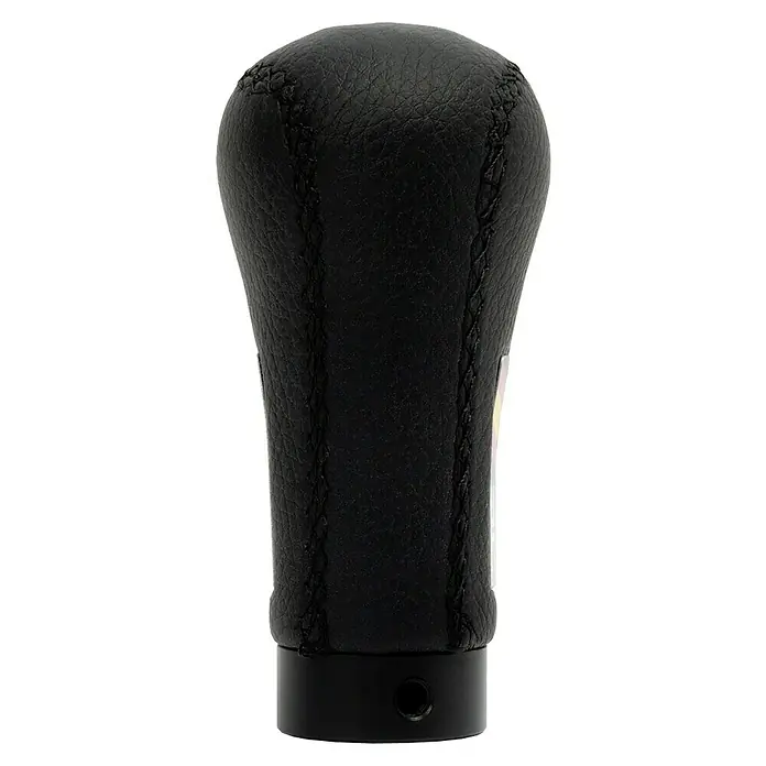 Funda para palanca de cambios Cobra - Apto para: Coches - Pomo de cambio de marchas de cuero negro con costuras precisas. Un accesorio elegante para mejorar la experiencia de conducción.