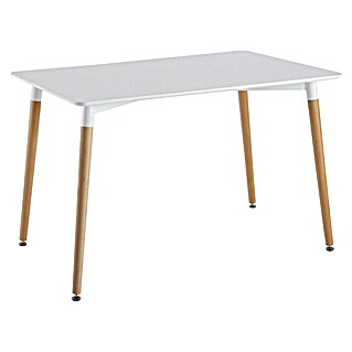 Mesa de comedor Mobilier Design (L x An x Al: 75 x 115 x 74 cm, Blanco)