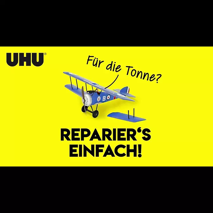 UHU Sekundenkleber blitzschnell Plastik - 2 g, Flüssig - UHU Plane Video 16 9 DE