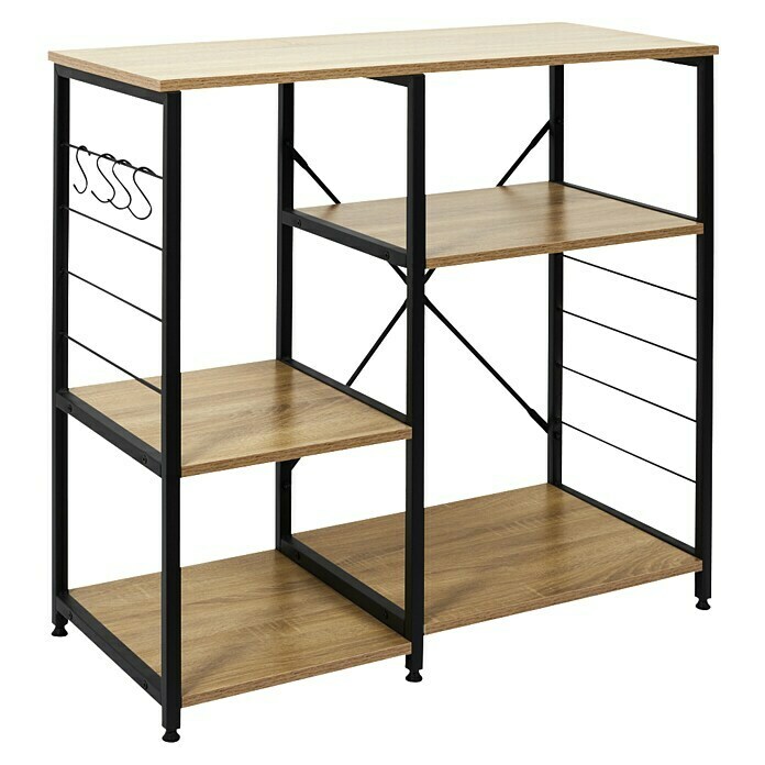 Mueble auxiliar Bristot Indus (Negro/Roble) | BAUHAUS