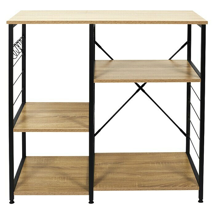 Mueble auxiliar Bristot Indus (Negro/Roble) | BAUHAUS