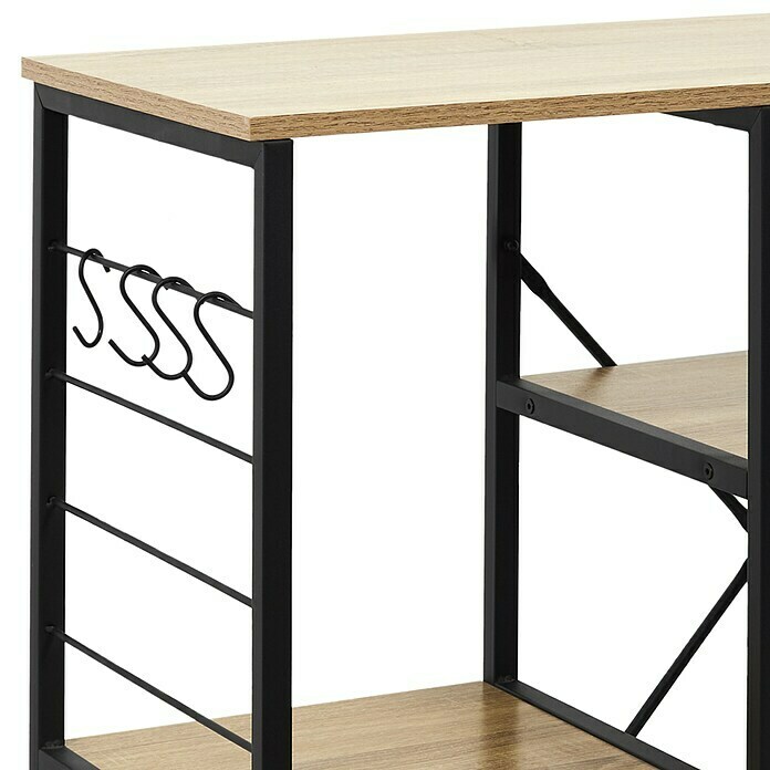 Mueble auxiliar Bristot Indus (Negro/Roble) | BAUHAUS