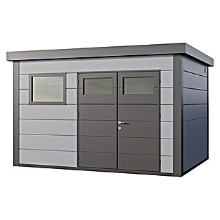 Telluria Caseta metálica Classico 3930+ (Medidas ext. (An x Pr): 408 x 318 cm, Acero, Gris claro/Antracita, Sin set)