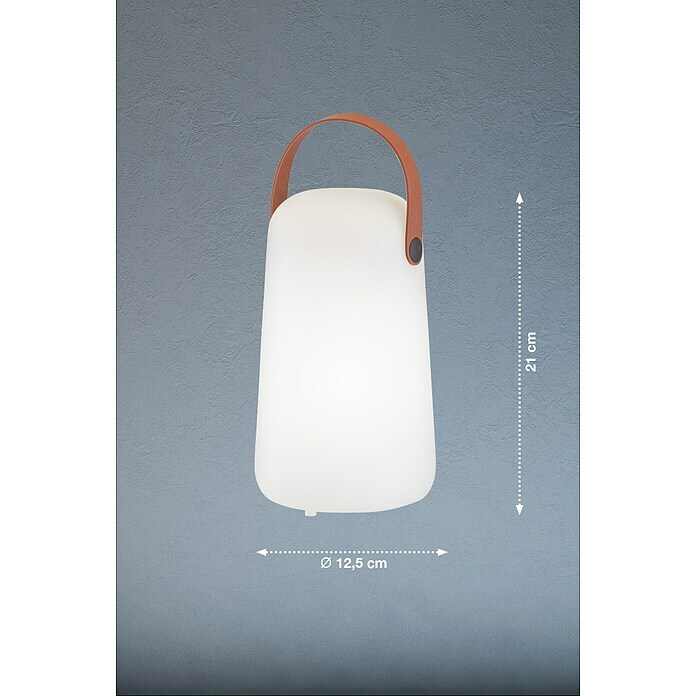 FHL easy Akku-Tischleuchte COLLGAR (0,5 W, L x B x H: 12,5 x 12,5 x 21 cm, Weiß, RGB) | BAUHAUS