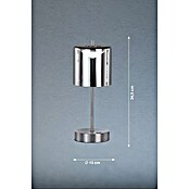 FHL easy Akku-Tischleuchte RIVA (2 W, L x B x H: 13 x 13 x 34,5 cm, Nickel/Rauchfarben, Mehrfarbig) | BAUHAUS