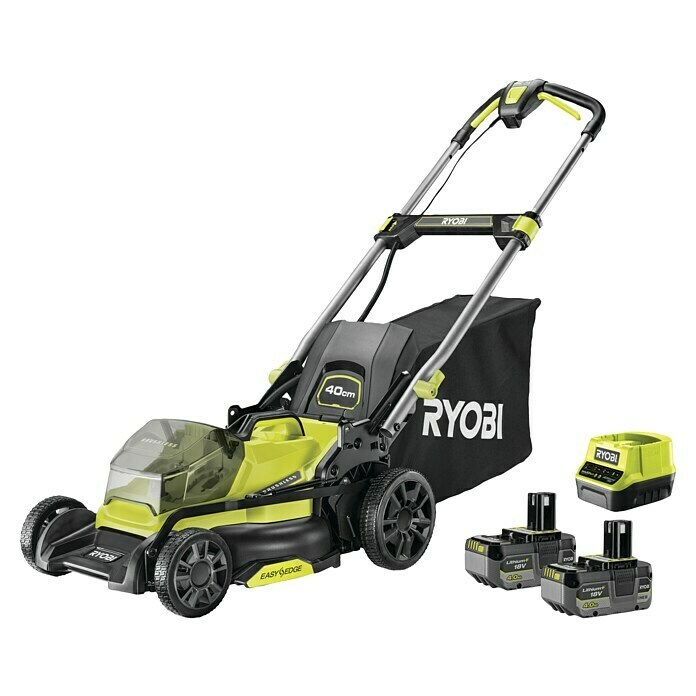 Ryobi ONE+ Akku-Rasenmäher RY18LMX40C-240 (18 V, 2 Akkus, Schnittbreite: 40 cm) | BAUHAUS