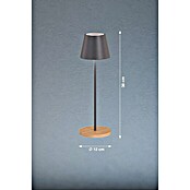 FHL easy Akku-Tischleuchte COSENZA (2 W, L x B x H: 12 x 12 x 38 cm, Sandgrau/Eiche, RGBW, 1 Stk.) | BAUHAUS