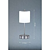 FHL easy Akku-Tischleuchte RIVA (2 W, L x B x H: 13 x 13 x 34,5 cm, Nickel/Weiß, Mehrfarbig) | BAUHAUS