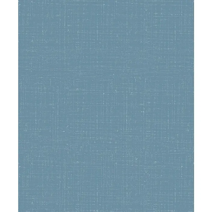 Marburg Heritage Vliestapete Vintage-Look - Blau, Uni, 10,05 x 0,53 m - Blaue Stofftextur mit subtilem, linearem Muster, ideal für digitale Hintergründe und Designprojekte.