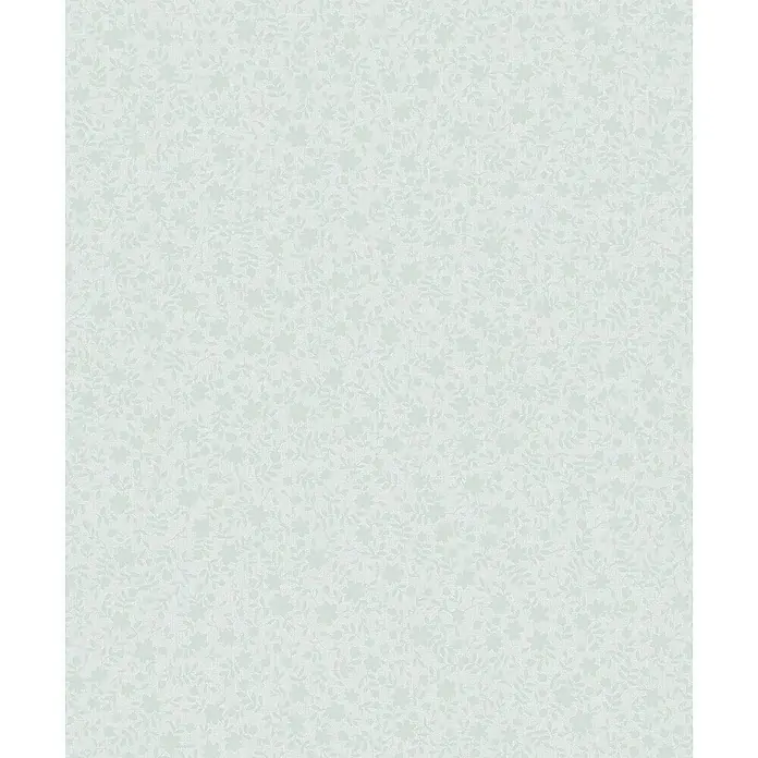 Marburg Heritage Vliestapete mit feinen Blättern - Blau, Floral, 10,05 x 0,53 m - Zartes florales Muster in sanftem Grün, ideal für stilvolle Hintergründe und Textilien. Elegante und dezente Gestaltung für vielseitige Anwendungen.