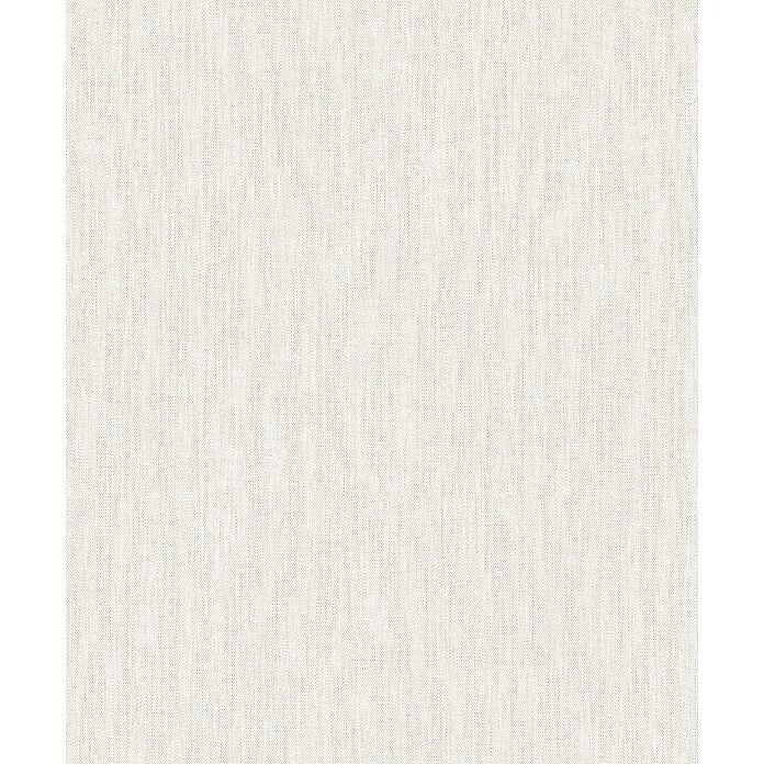 Marburg Heritage Vliestapete Textil-Optik (Weiß/Beige, Uni, 10,05 x 0,53 m)