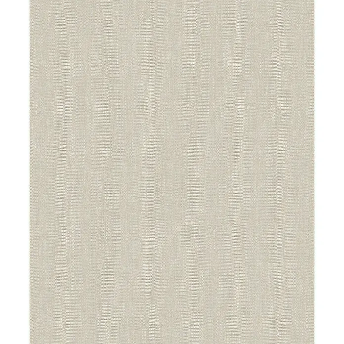 Marburg Heritage Vliestapete Textil-Optik - Beige, Uni, 10,05 x 0,53 m - Nahaufnahme eines beigen Stoffmusters, das eine feine Textur und ein elegantes, schlichtes Aussehen zeigt. Ideal für vielseitige Designanwendungen.