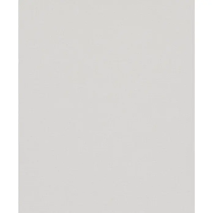 Marburg Struktura Vliestapete Kylie - Grau/Weiß, Uni, 10,05 x 0,53 m - Makroaufnahme einer weißen Leinwand, die die feine Textur und die subtilen Variationen in Farbe und Ton zeigt. Ideal für Hintergründe.